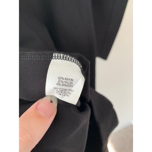 Revolve Amanda Uprichard Black Deep Lattice V Long Sleeve Mini Dress Medium - Picture 4 of 11